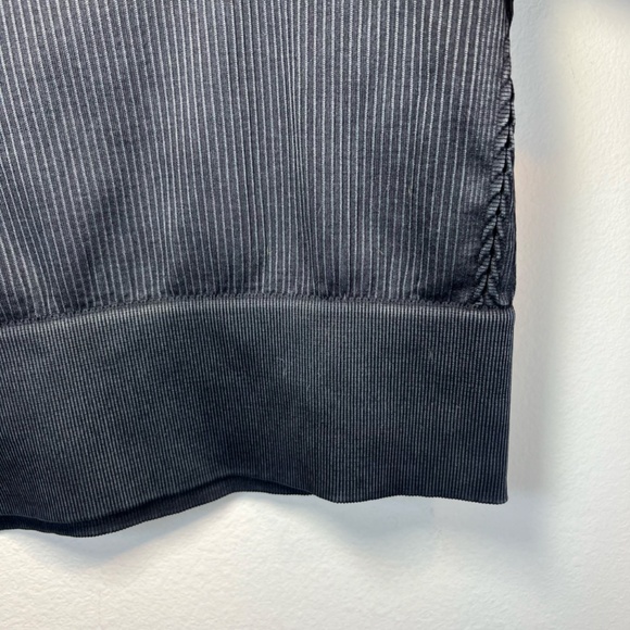 Offline By Aerie Womens Seamless Cable Square Neck Ribbed Top Shirt Black NEW XL - Picture 11 of 15